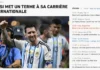 La prensa deportiva mundial se hizo eco del retiro de Messi de la Selección Argentina La prensa deportiva mundial se hizo eco del retiro de Messi de la Selección Argentina