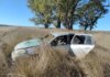 Accidente en la Ruta 60: un vehículo terminó volcado cerca de Carhué Accidente en la Ruta 60: un vehículo terminó volcado cerca de Carhué