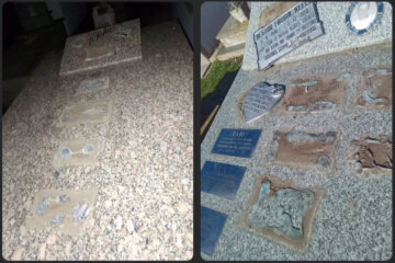 Dolor e indignación por el vandalismo y robo de placas en el Cementerio de Rivera Dolor e indignación por el vandalismo y robo de placas en el Cementerio de Rivera