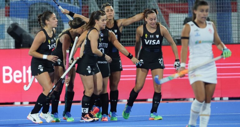 Las Leonas golearon a España y están en semis del Mundial Las Leonas golearon a España y están en semis del Mundial