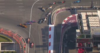 Temeraria maniobra de Colapinto terminó con su abandono junto a Gasly y Norris en la F1 en Baku Temeraria maniobra de Colapinto terminó con su abandono junto a Gasly y Norris en la F1 en Baku