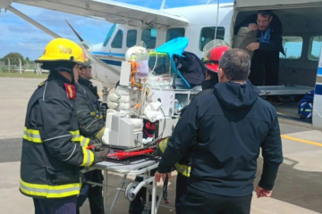 Un bebé de dos días fue trasladado desde Suárez en un vuelo sanitario al Hospital Garrahan Un bebé de dos días fue trasladado desde Suárez en un vuelo sanitario al Hospital Garrahan