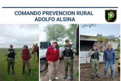 El Comando de Prevención Rural se reunió con productores y vecinos de Adolfo Alsina El Comando de Prevención Rural se reunió con productores y vecinos de Adolfo Alsina