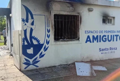 Una explosión destruyó parte de un jardín maternal en Santa Rosa Una explosión destruyó parte de un jardín maternal en Santa Rosa