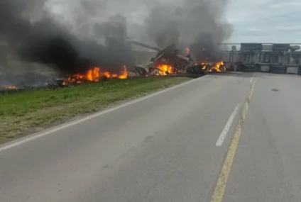Dos camioneros murieron en un trágico choque en la Ruta Provincial 1 Dos camioneros murieron en un trágico choque en la Ruta Provincial 1