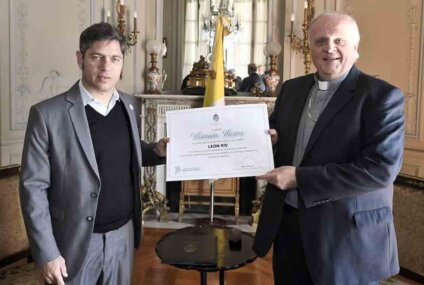 Kicillof acompañará al papa León XIV durante su visita al Cottolengo Don Orione Kicillof acompañará al papa León XIV durante su visita al Cottolengo Don Orione