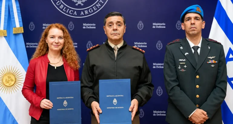 Argentina e Israel firmaron un acuerdo de cooperación militar y tecnológica Argentina e Israel firmaron un acuerdo de cooperación militar y tecnológica